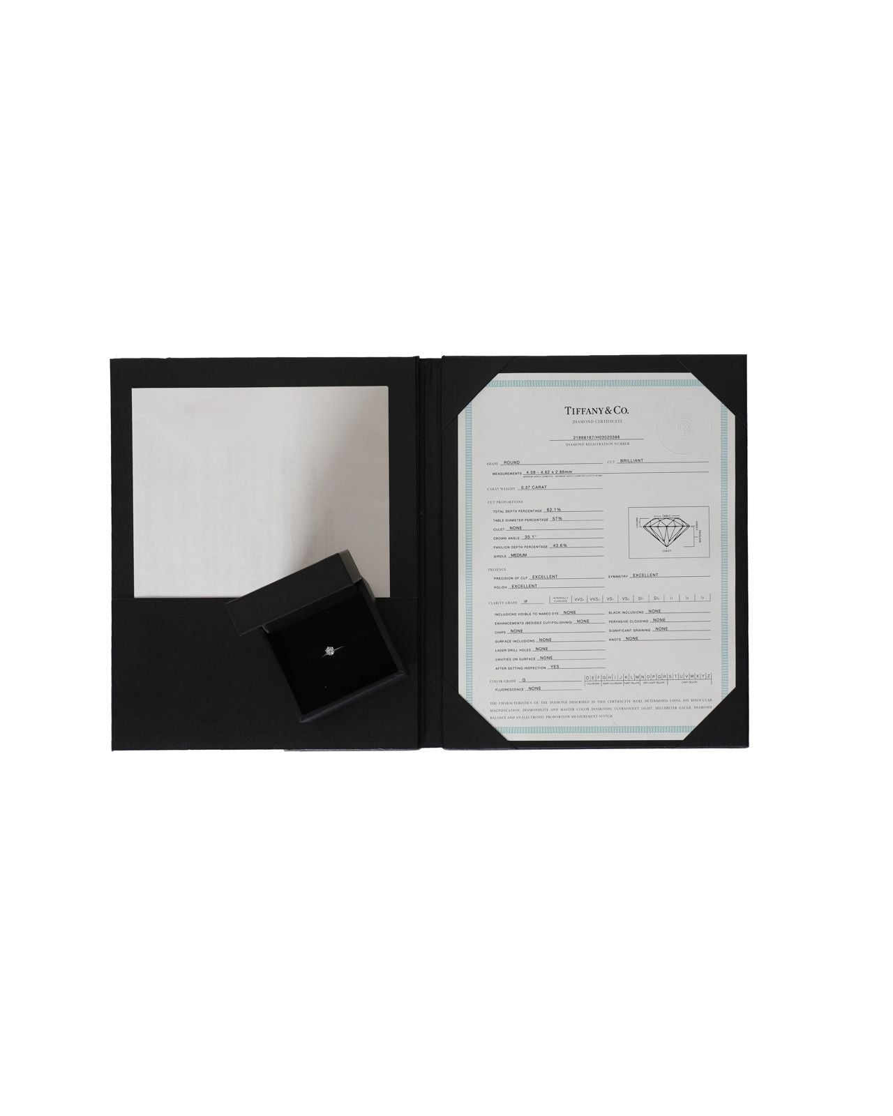 TIFFANY & CO. CLASSIC PRAWN PLATINUM 0.37 CARAT SOLITAIRE RING - Zeuskicks