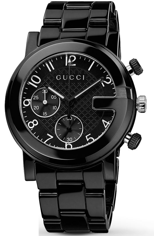 Men’s Gucci G-Chrono YA101352 Black Ceramic Quartz Watch