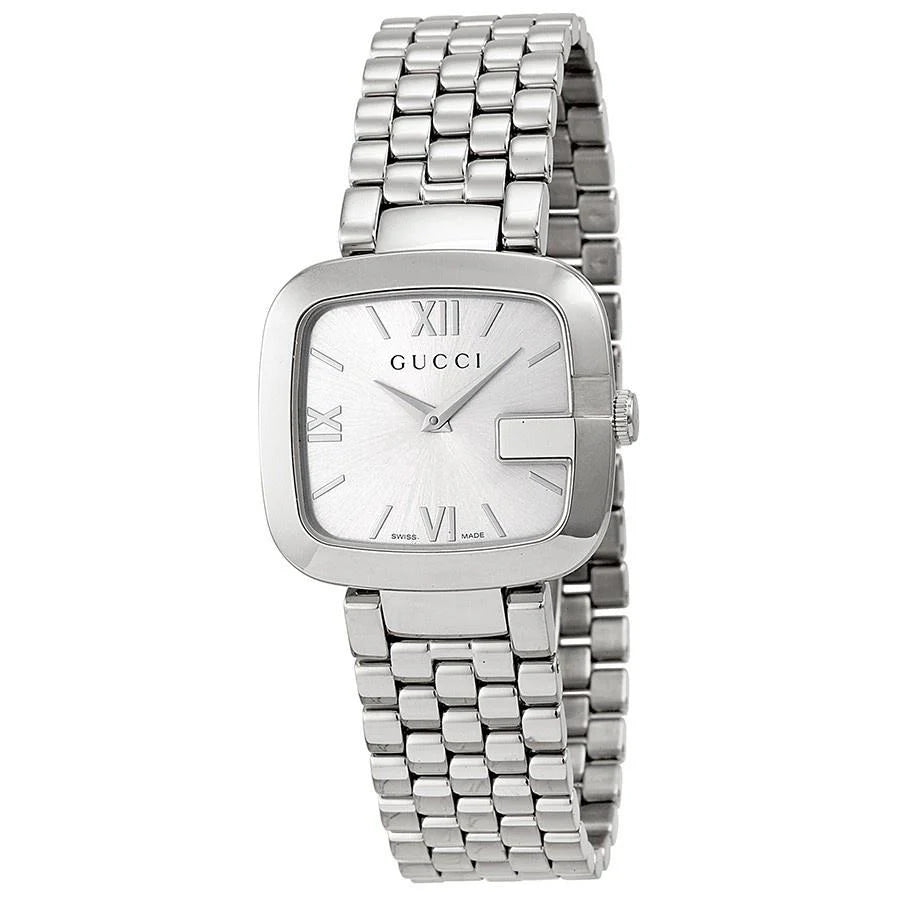 Women’s Gucci YA125411 Silver Dial Stainless Steel Quartz Watch - Zeuskicks