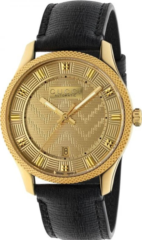 Men’s Gucci YA126340 Eryx 40MM Gold Dial Automatic Watch