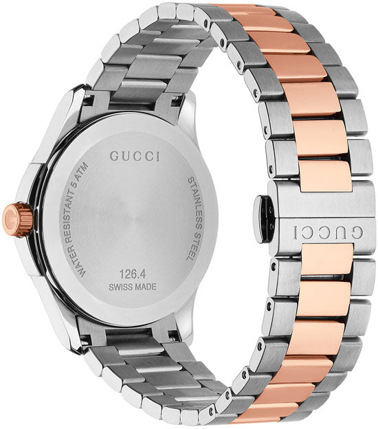 Unisex Gucci G-Timeless YA126447 Silver Dial Two-Tone Watch