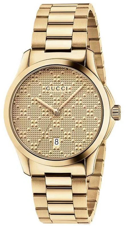 Ladies Gucci G-Timeless YA126553 Gold-Tone Stainless Steel Watch