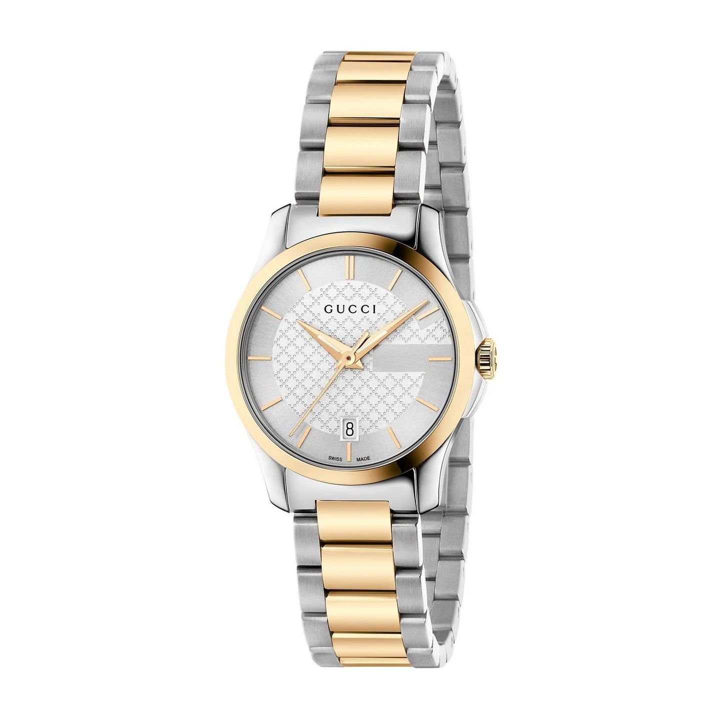 Ladies Gucci G-Timeless YA126563 Two-Tone Stainless Steel Watch