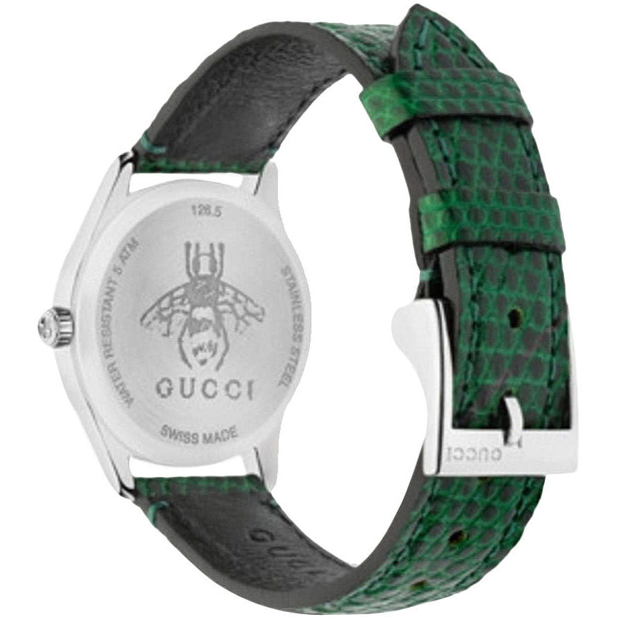 Ladies Gucci G-Timeless YA126585 Green Leather Watch 29mm