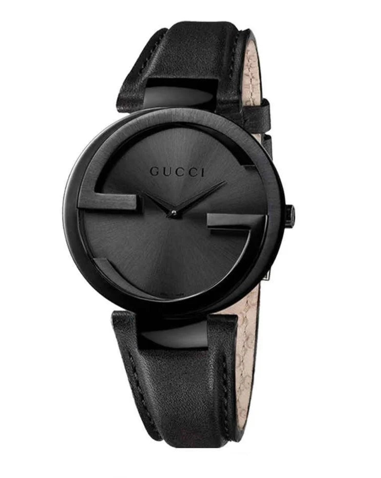 Gucci Interlocking Black Women's Watch YA133302
