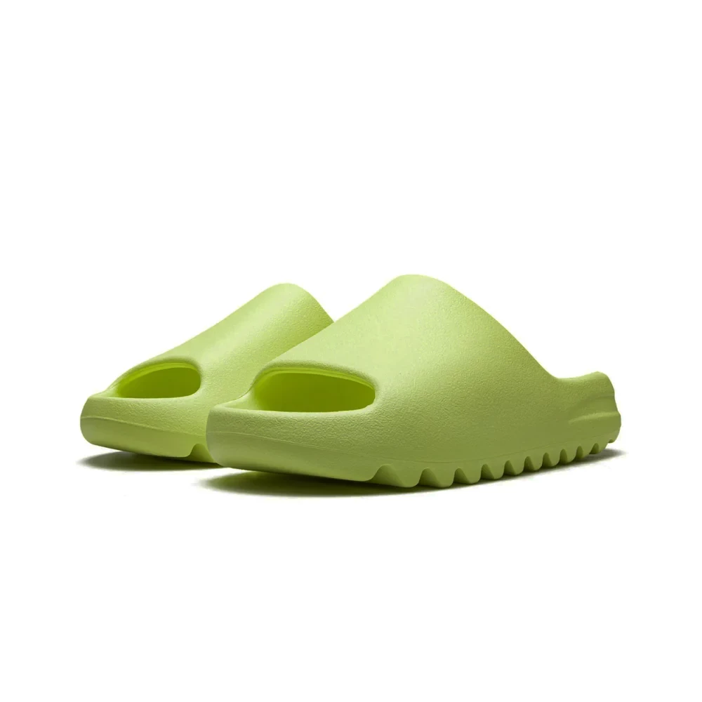 ADIDAS YEZZY SLIDES 'GREEN GLOW'