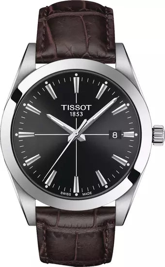 Men’s Tissot Gentleman T127.410.16.051.01 Quartz Watch – Black Dial
