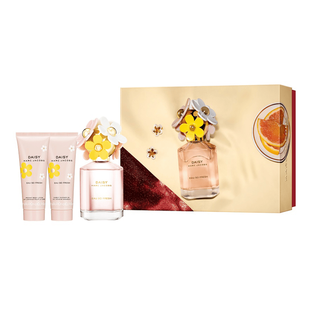 Daisy Eau So Fresh Eau De Toilette With Body Lotion And Shower Gel Gift Set (Holiday Limited Edition)
