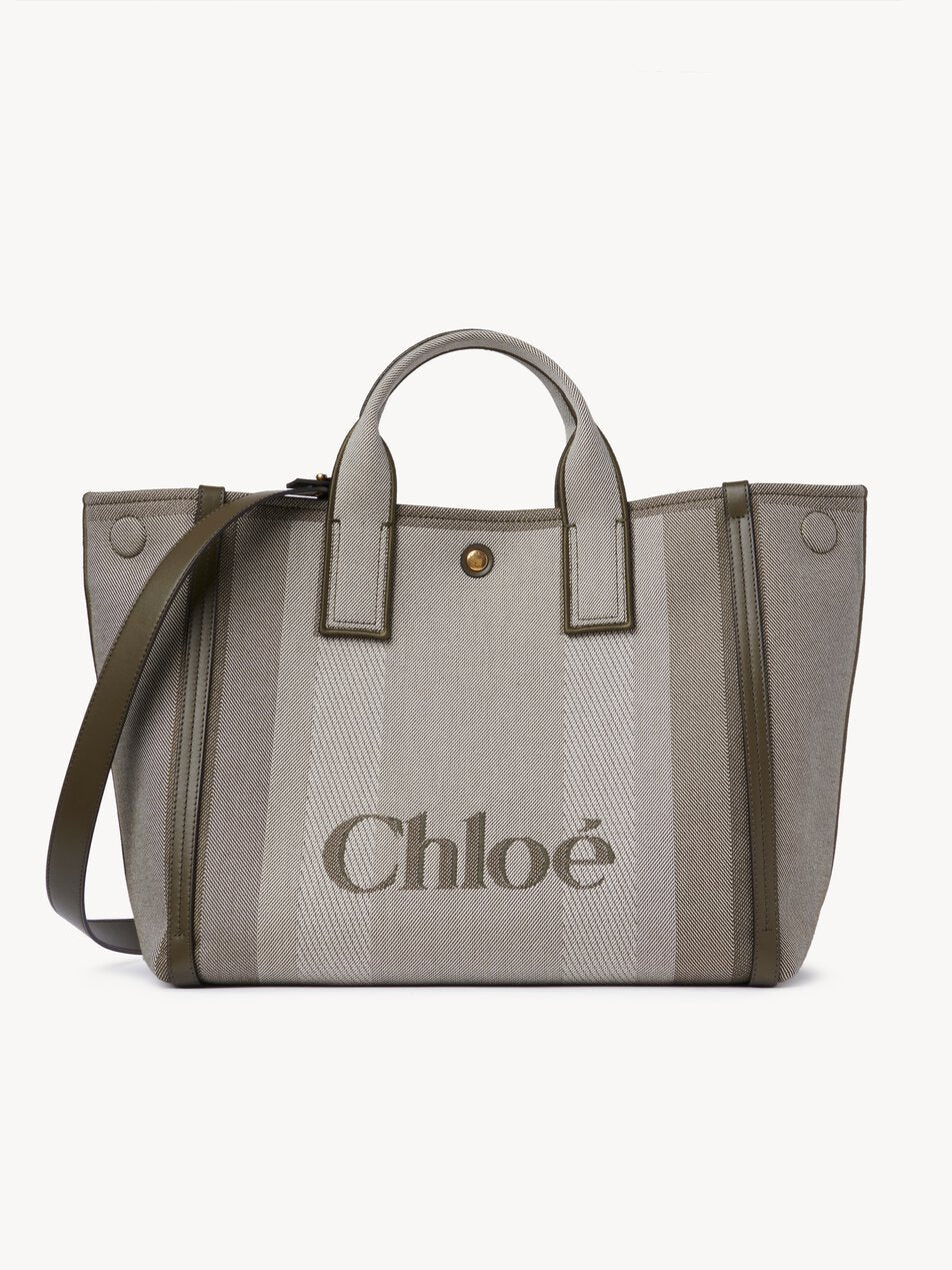 CHLOE Carry tote bag in canvas Winter Ivy by CHLOE