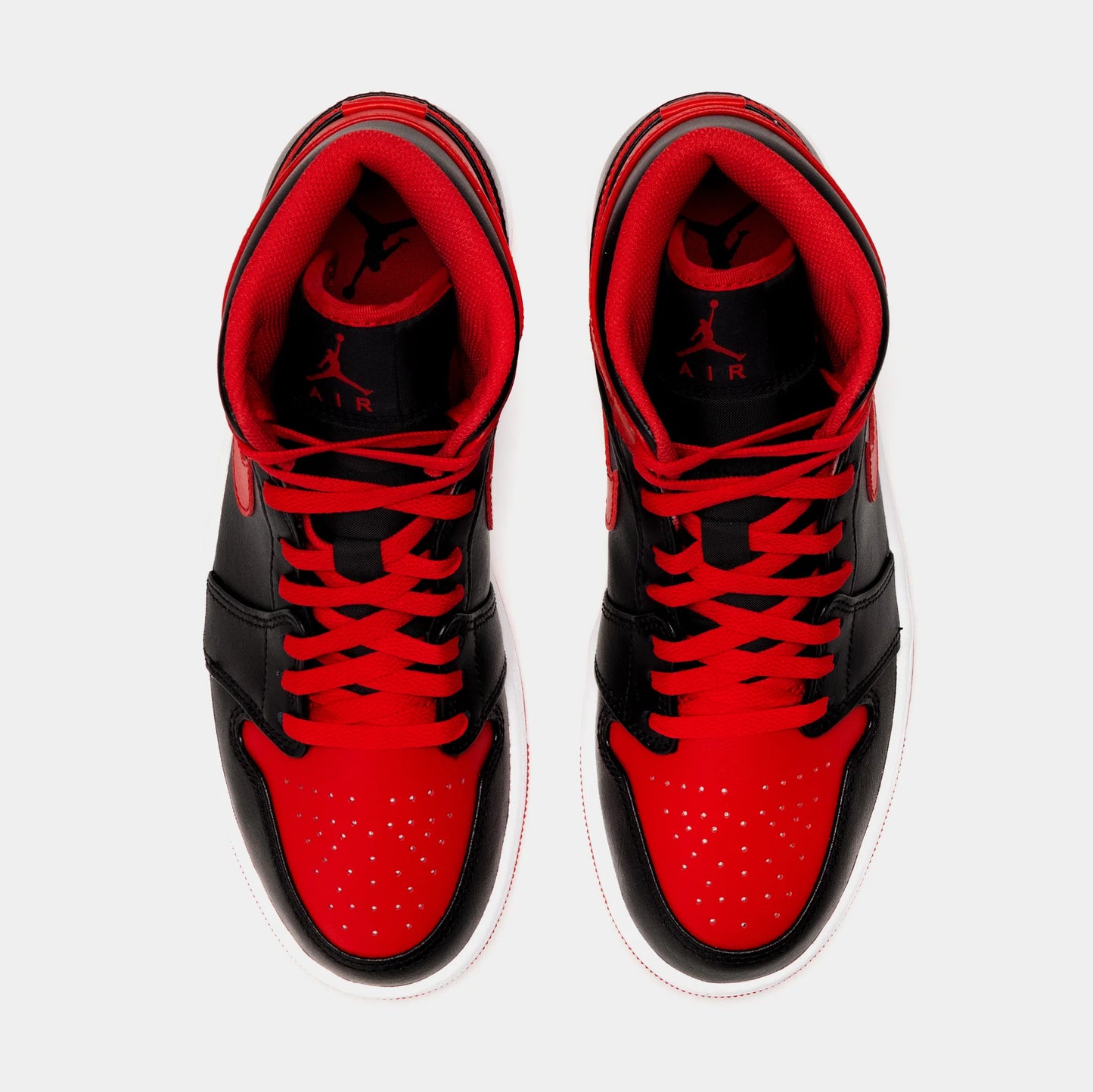 Air Jordan 1 Mid Alternate Bred Black/Fire Red