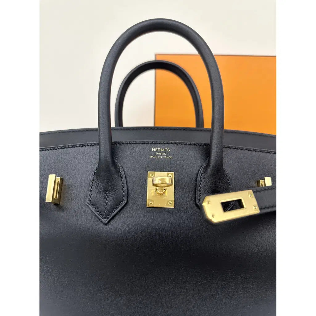 Hermès Birkin 25 Leather Handbag – Black