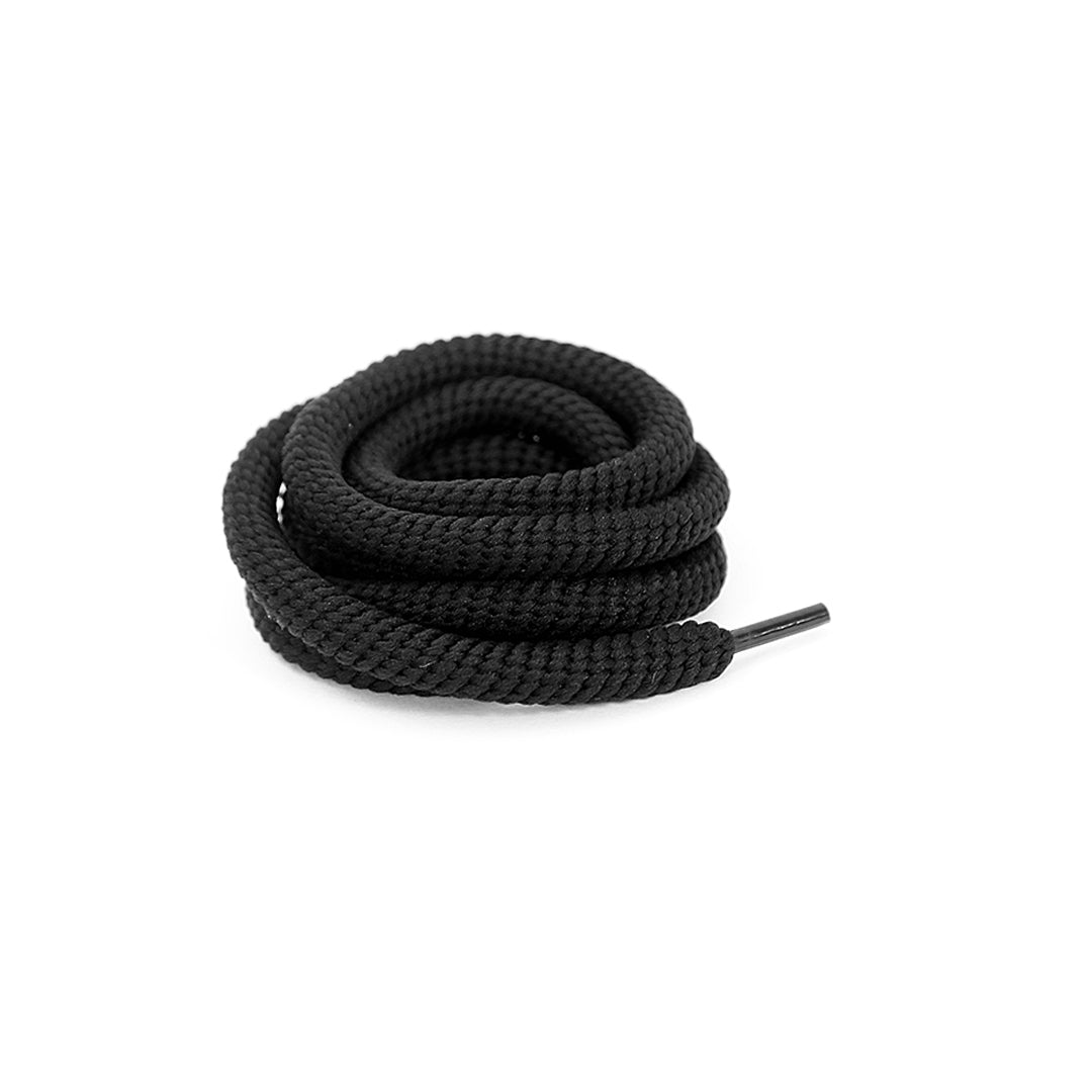 Black Wired Rope Shoelaces | Premium Sneaker Laces – KNOTTY by KNOTTY