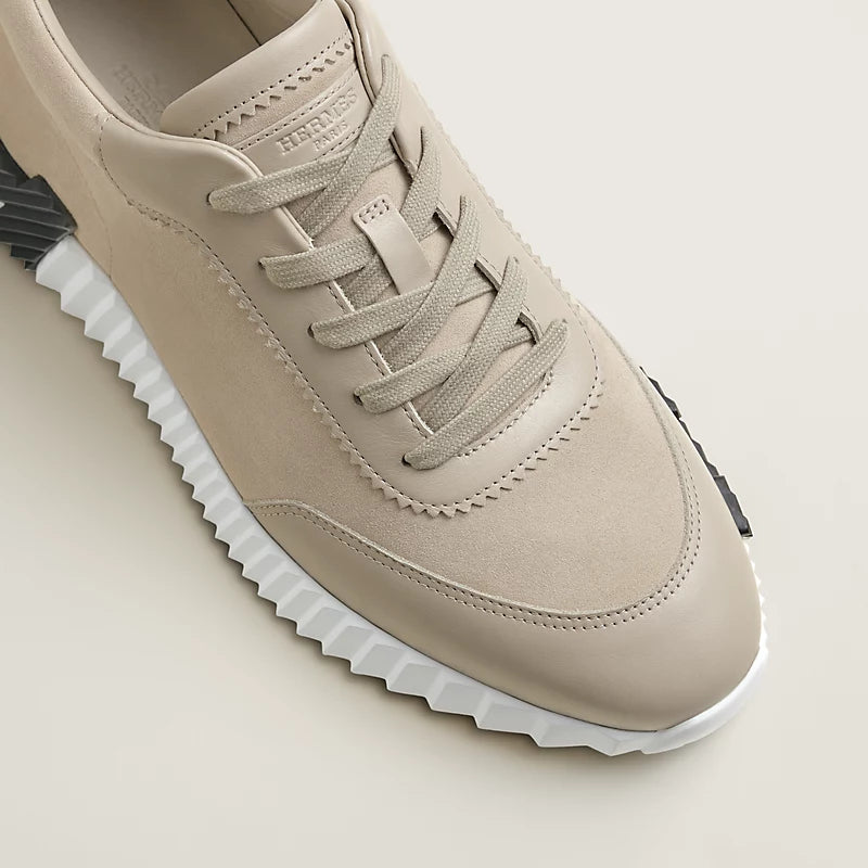 Hermès Bouncing Sneakers – Esquisse Beige Suede & Calfskin - Zeuskicks