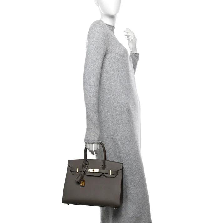 Hermès Birkin 30 Sellier – Epsom Leather in Etain with Gold Hardware