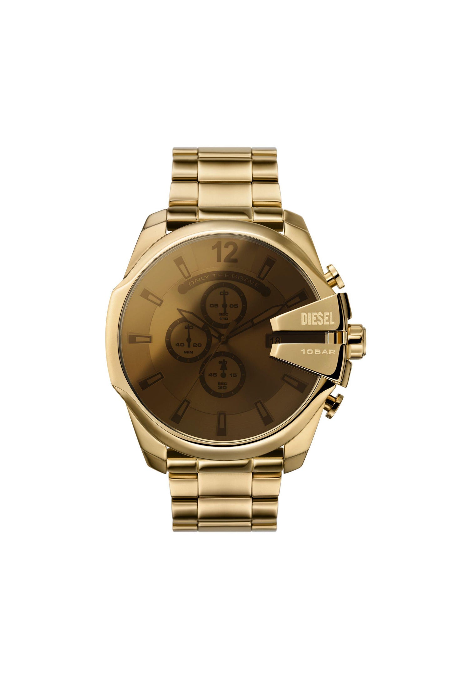 Gold DZ4662- Mega Chief chronograph gold-tone stainless steel watch