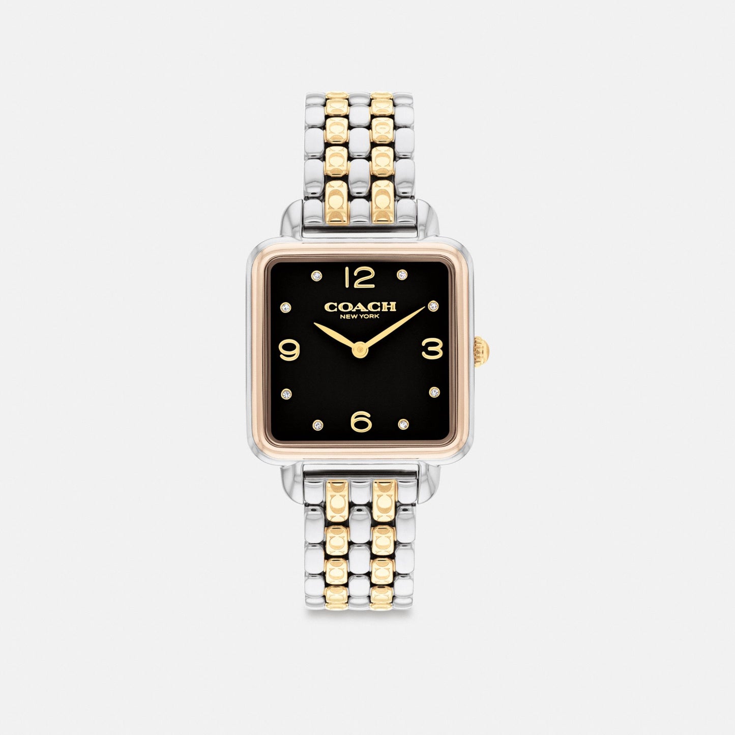 Women's Coach Cass Watch, 28 Mm in Gold/Silver/Rose Gold, style CAZ21 #color_Gold/Silver/Rose Gold — front view