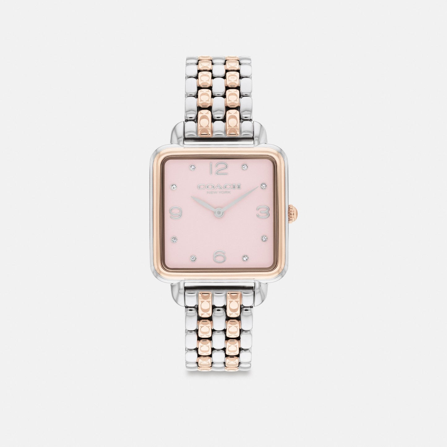 Women's Coach Cass Watch, 28 Mm in Silver/Rosegold, style CAZ22 #color_Silver/Rosegold — front view