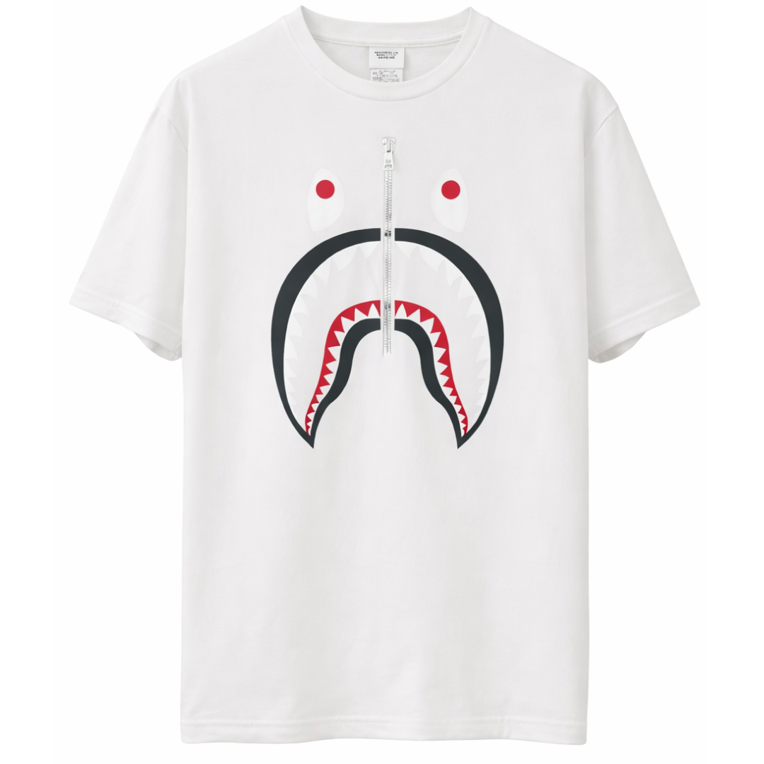 BAPE SHARK TEE WHITE by BAPE