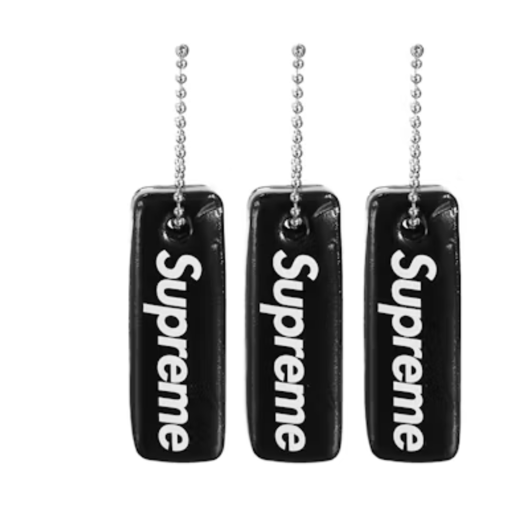 Supreme Floating Keychain (Set of 3) Black by SUPREME