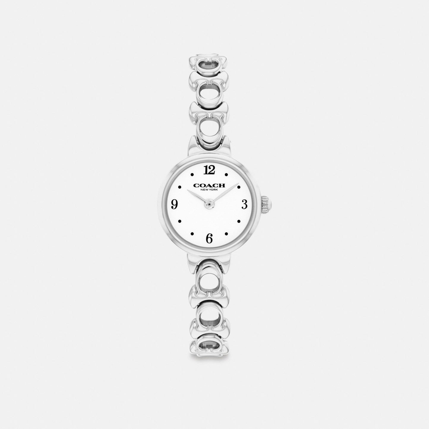Women's Coach Iris Watch, 22 Mm in Stainless Steel, style CEK35 #color_Stainless Steel — front view