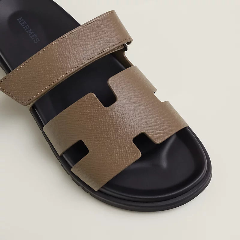 Hermès Chypre Sandals – Epsom Calfskin Essential - Zeuskicks