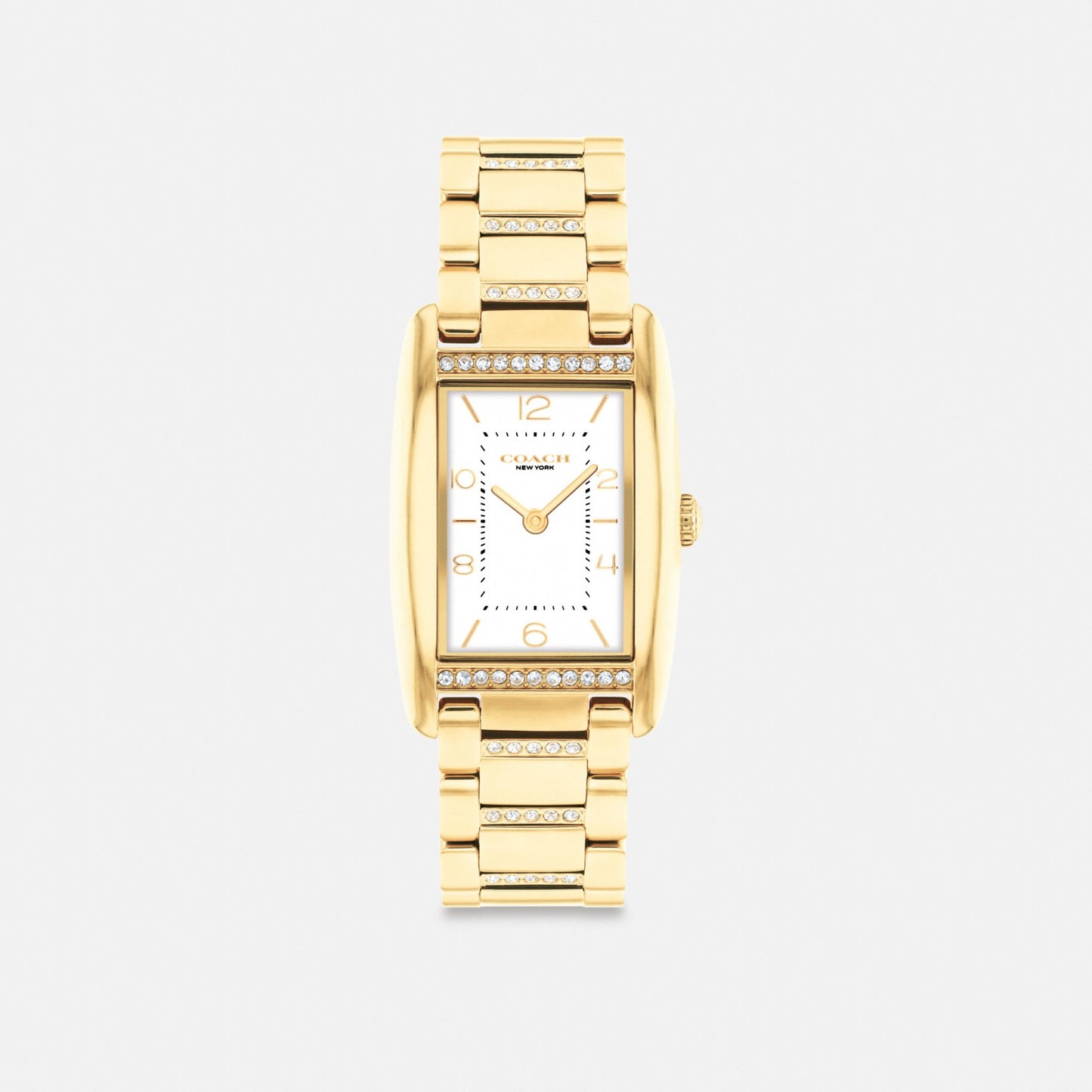 Women's Coach Reese Watch, 24 Mm X 35 Mm in Gold, style CU325 #color_Gold — front view