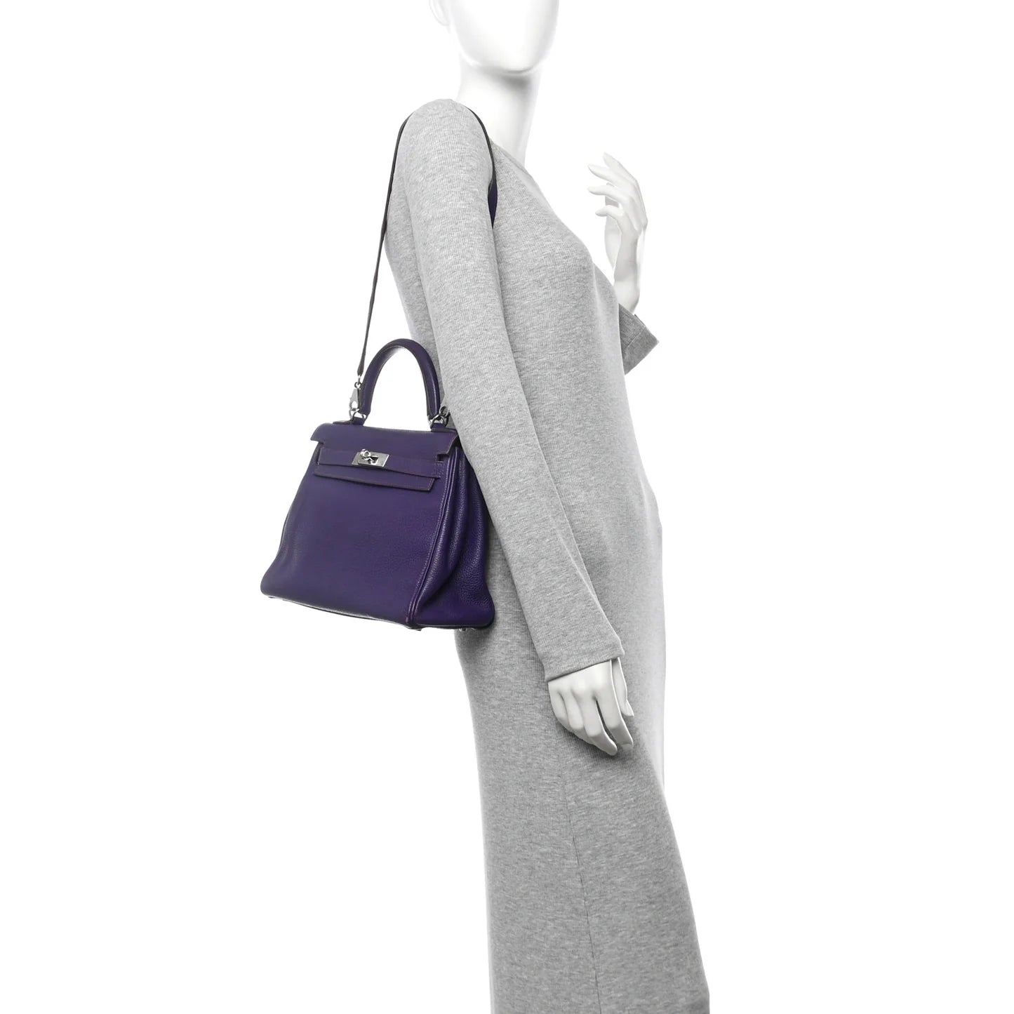 Hermès Togo Kelly Retourne 28 – Iris