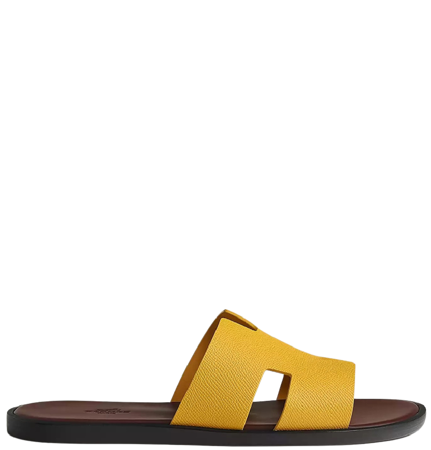 Hermès Izmir Sandals – Jaune Soleil Leather Edition