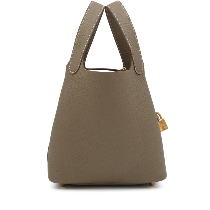 Hermès Picotin Lock 18 – Etoupe Clemence Leather with Gold Hardware (2024) - Zeuskicks