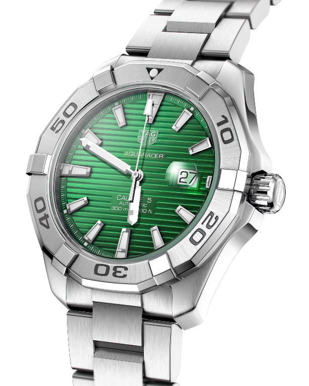 Tag Heuer Aquaracer Calibre 5 Green Dial Automatic Watch
