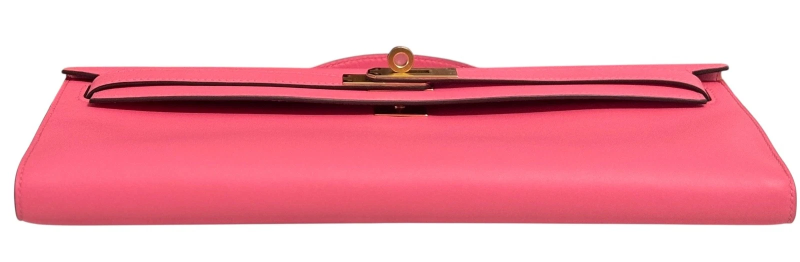 Hermès Kelly Cut Clutch – Rose Azalée Swift Leather - Zeuskicks