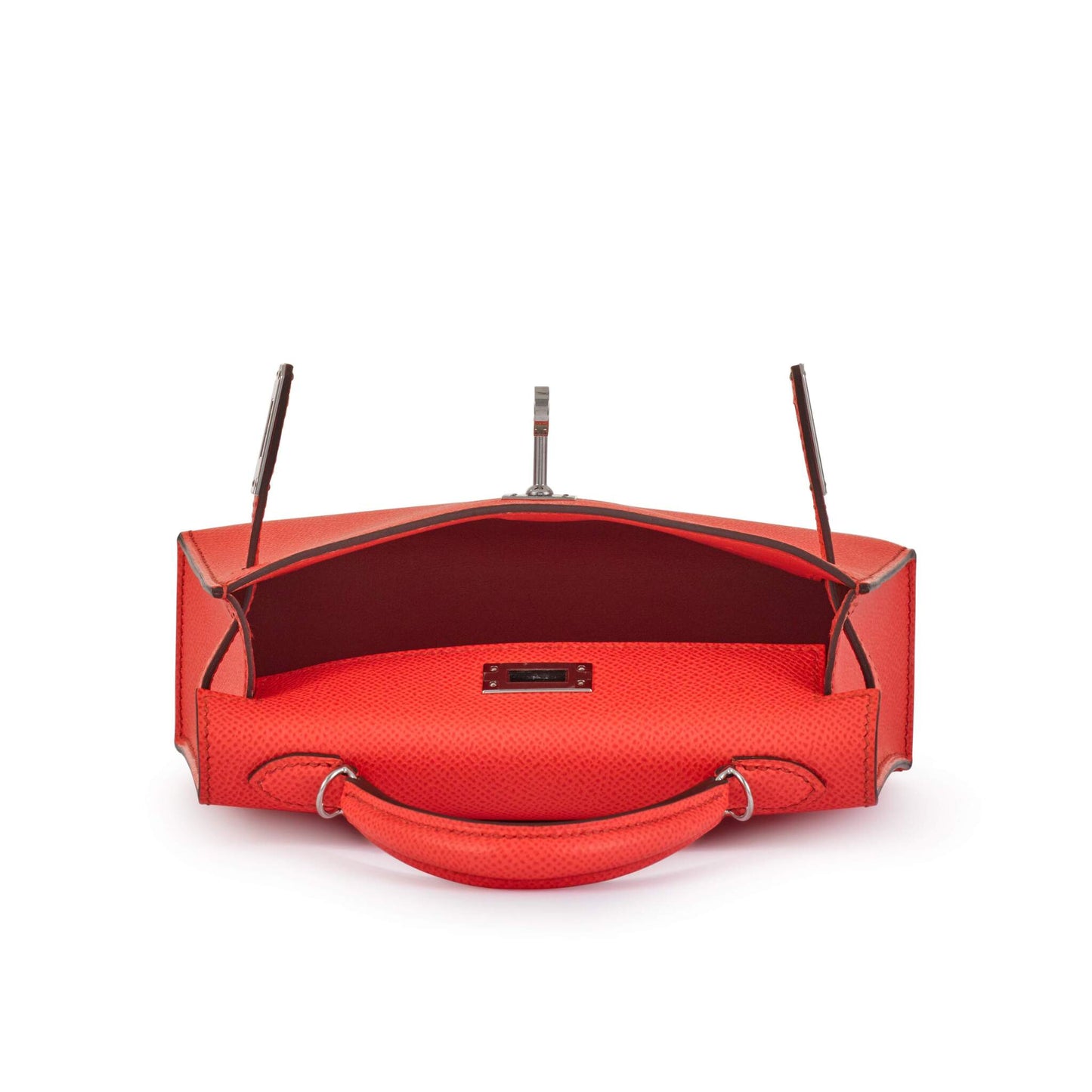 Hermès Mini Kelly 20 – Rose Texas Epsom (2021, Palladium Hardware)