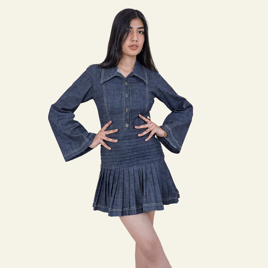 Women’s Blue Dress - Saturday night fever by Old Gene