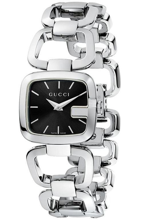 Women’s Gucci YA125510 Black Dial Stainless Steel Quartz Watch - Zeuskicks
