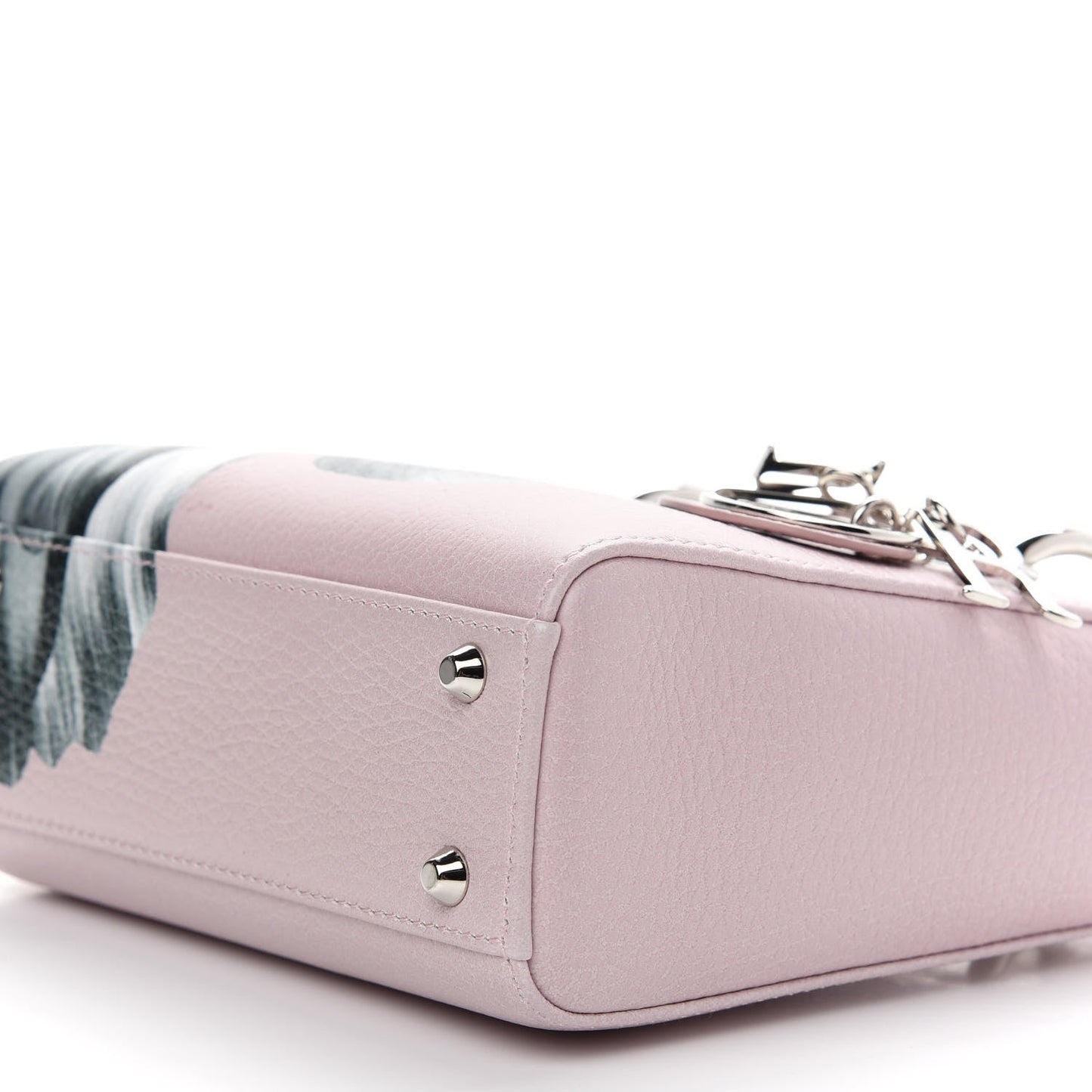 Christian Dior Deerskin Floral Printed Mini Lady Dior – Pink