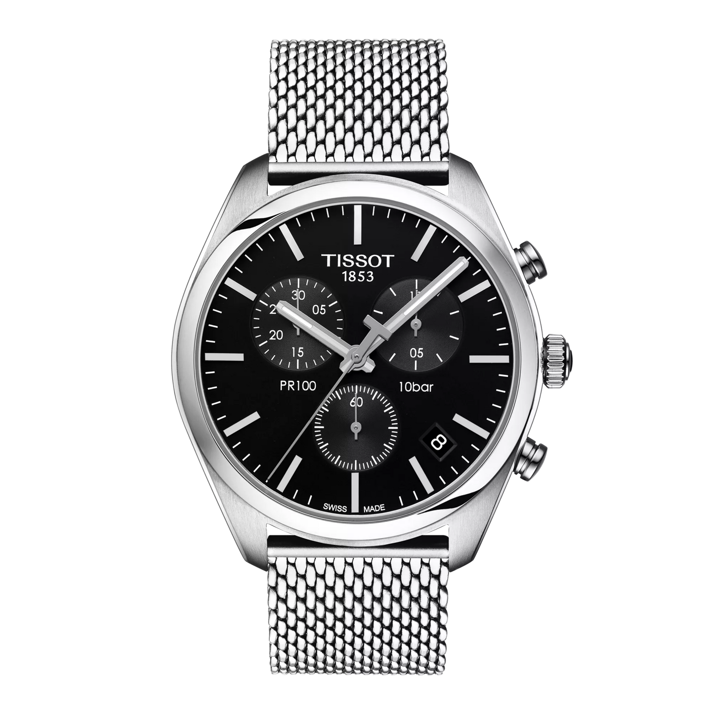 Men’s Tissot PR 100 Chronograph T101.417.11.051.01 Quartz Watch - Zeuskicks