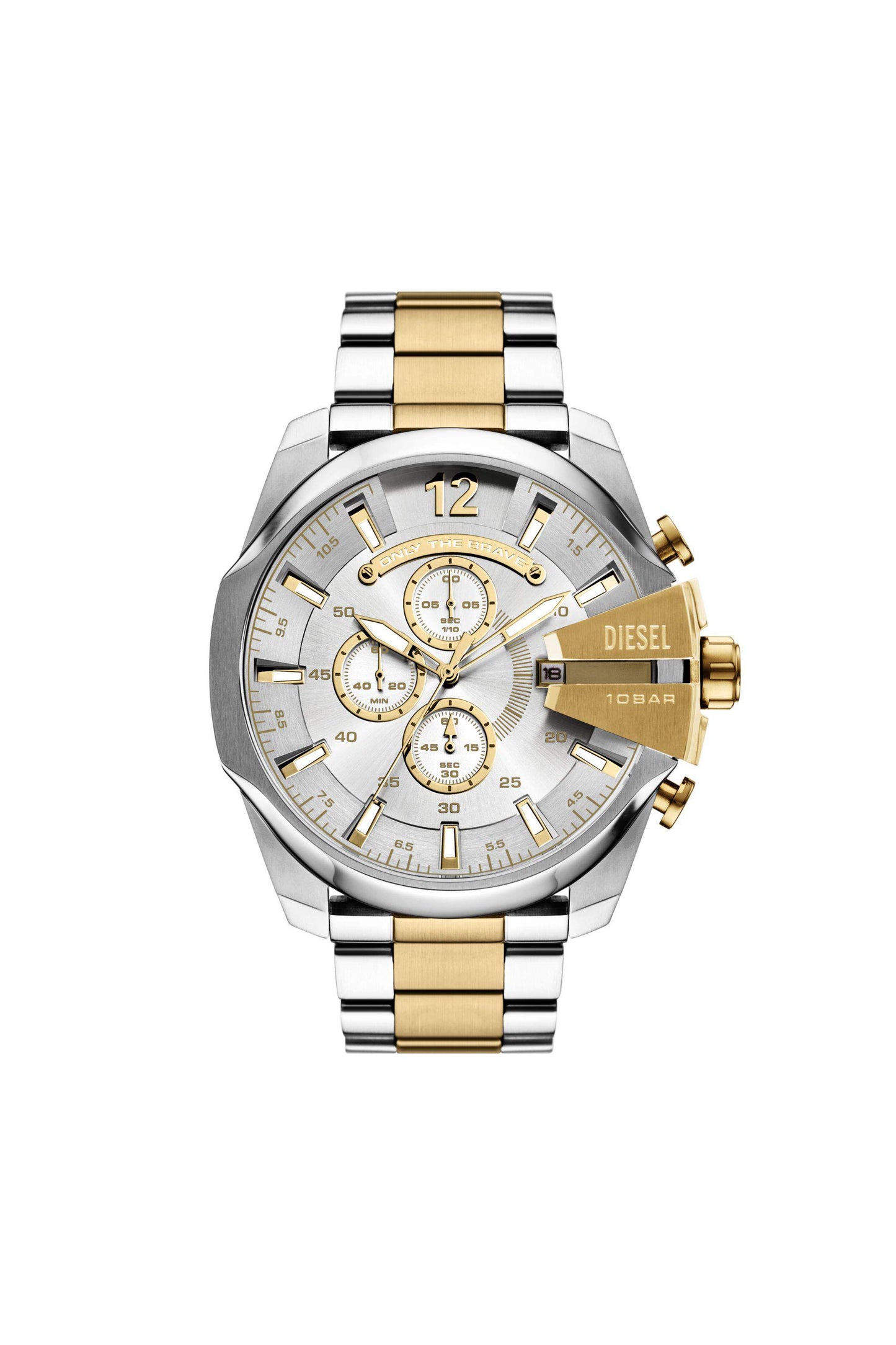 Silver Mega Chief Gold-Tone Stainless Steel Watch