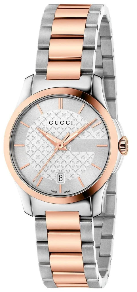 Ladies Gucci G-Timeless YA126564 Two-Tone Stainless Steel Watch