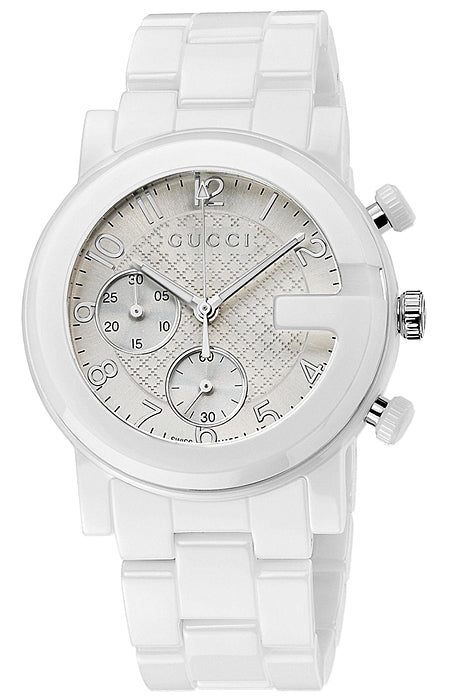 Men’s Gucci G-Chrono YA101353 White Ceramic Quartz Watch
