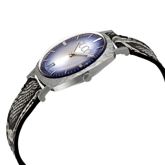 Men's Gucci YA152401 Quartz Watch with Light Blue Dial