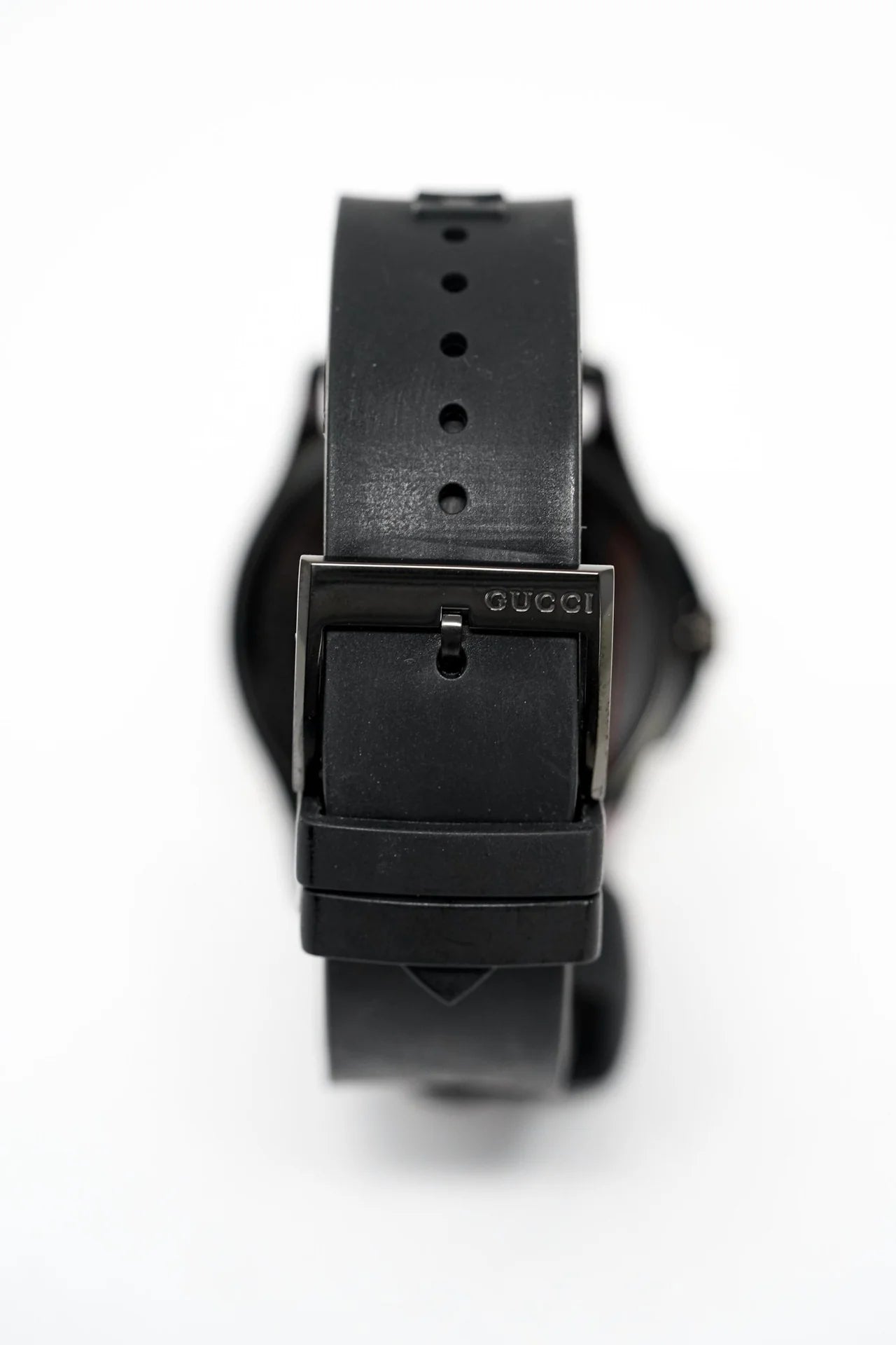 Women’s Gucci YA1264017 38MM Black PVD Steel & Silicone Watch