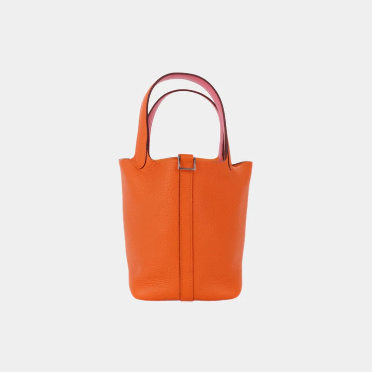 Hermès Picotin 18 – Orange Minium Clemence Leather with Palladium Hardware - Zeuskicks
