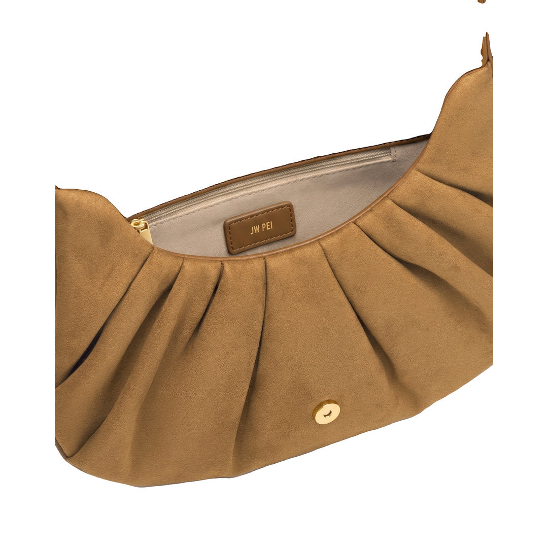 JW PEI Avery Faux Suede Draped Hobo Bag - Camel by JW PEI