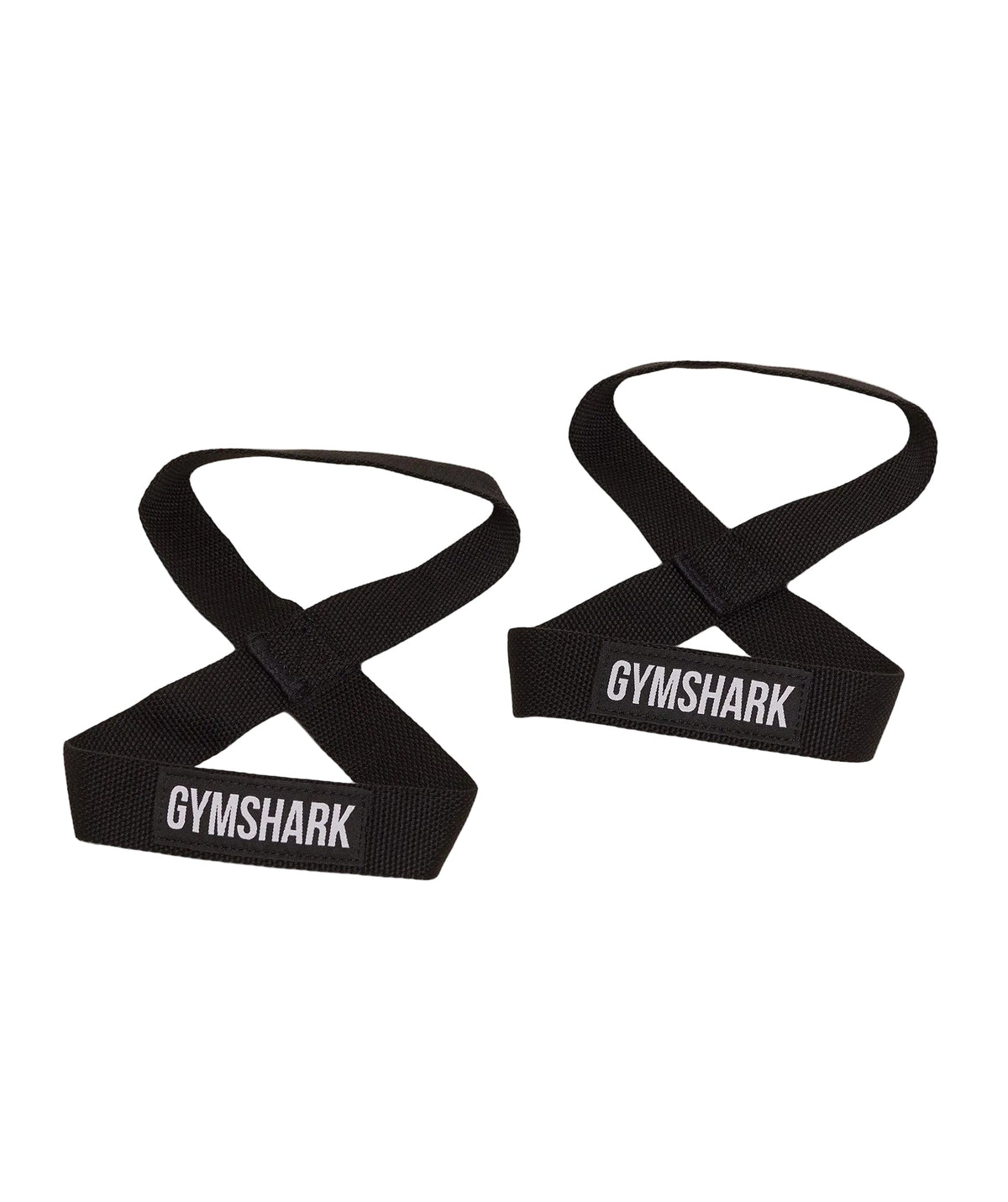 GYMSHARK Figure 8 Lifting Straps Black by GYMSHARK