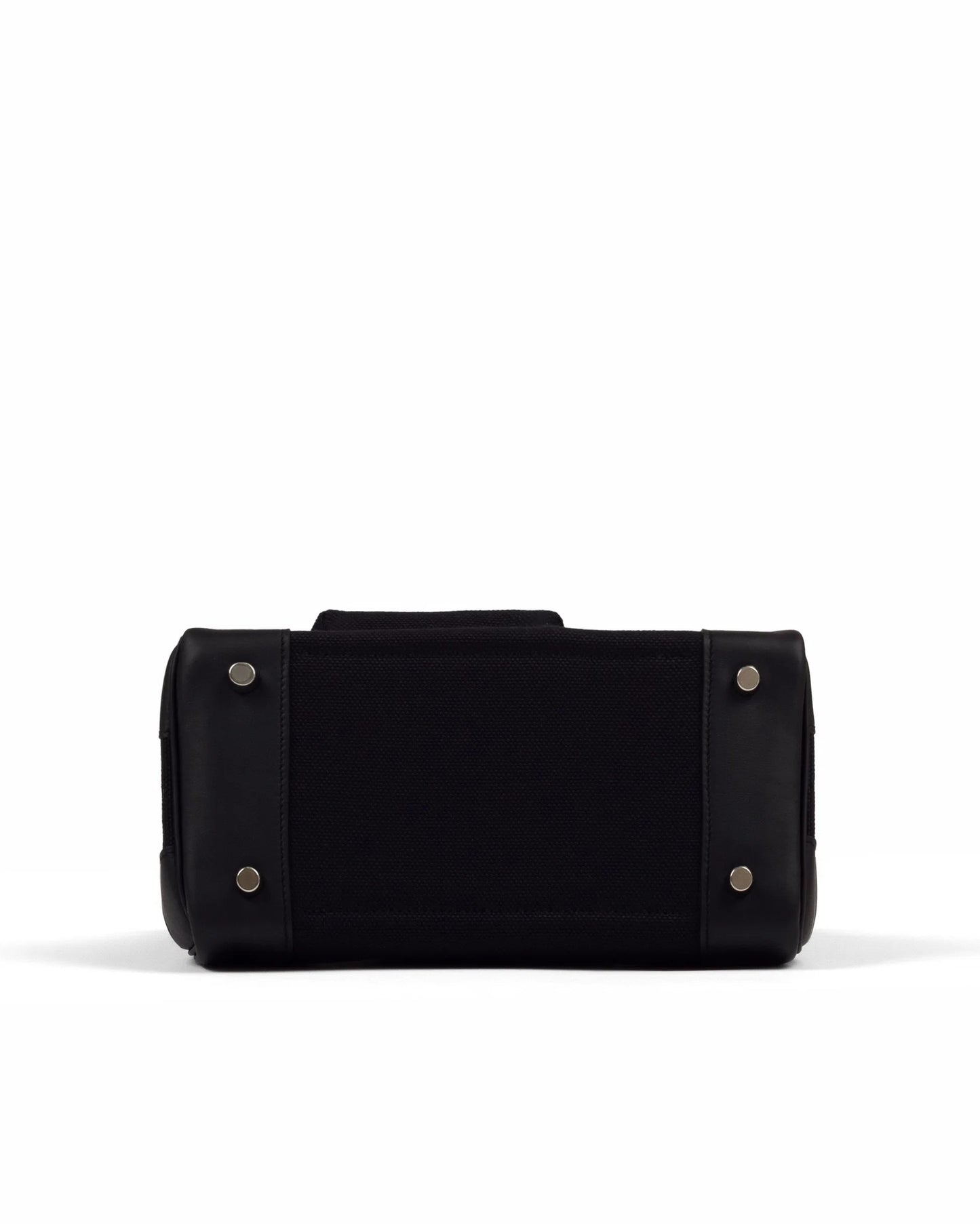 Hermès Birkin 25 Cargo – Black Swift & Bleu Marine Canvas with Palladium Hardware