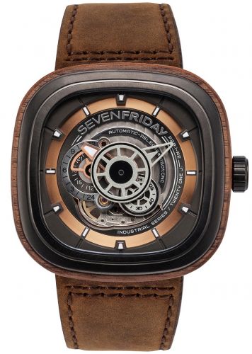 Men’s SEVENFRIDAY P2B/03-W “Woody 2” P-Series Automatic Watch - Zeuskicks