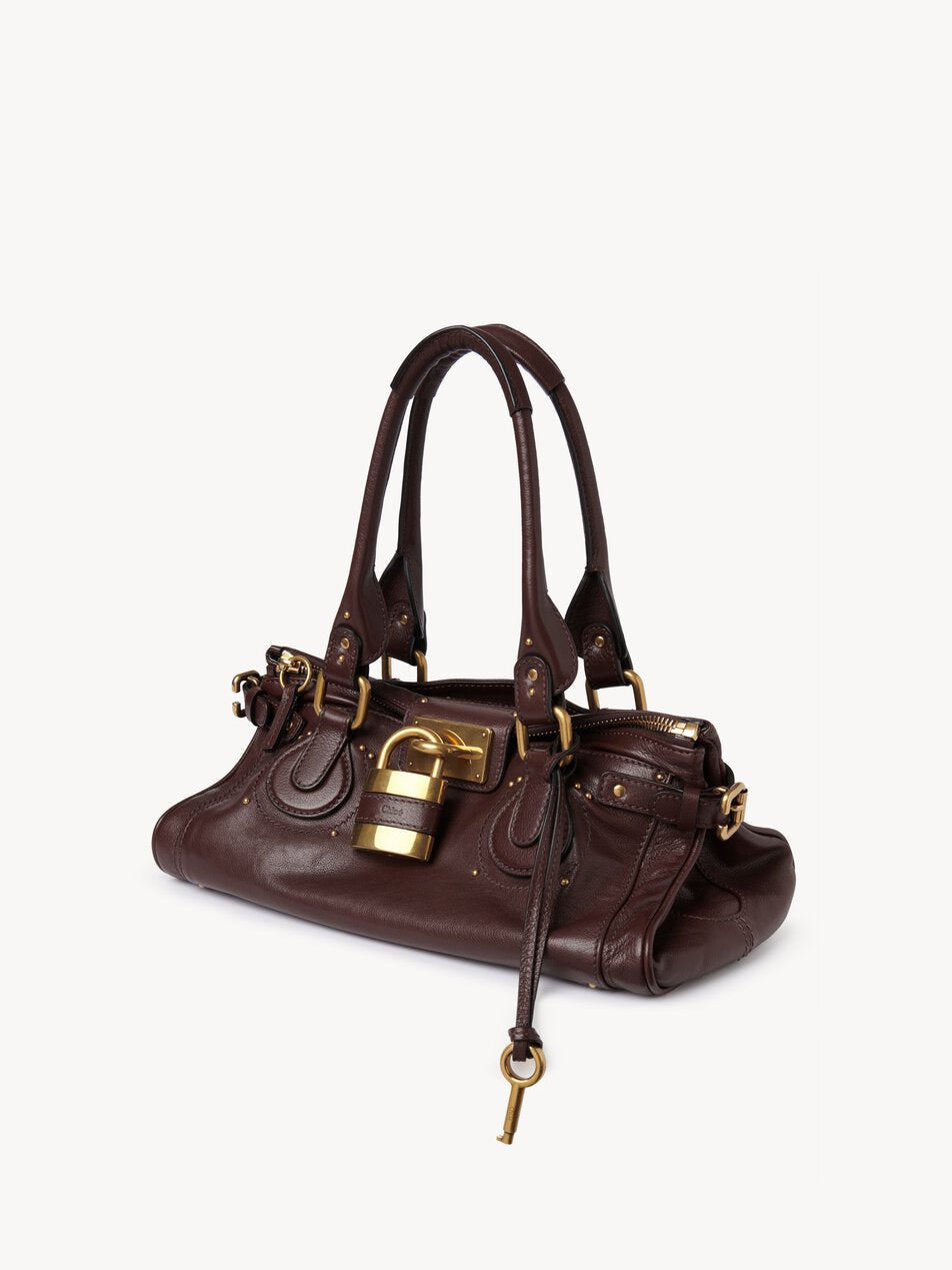 CHLOE Paddington bag in grained leather Grenat by CHLOE