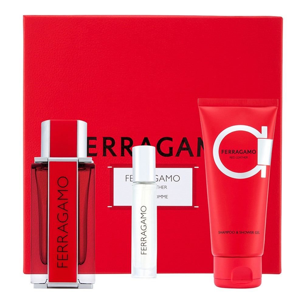 Red Leather Pour Homme Set (Holiday Limited Edition) • 210ml