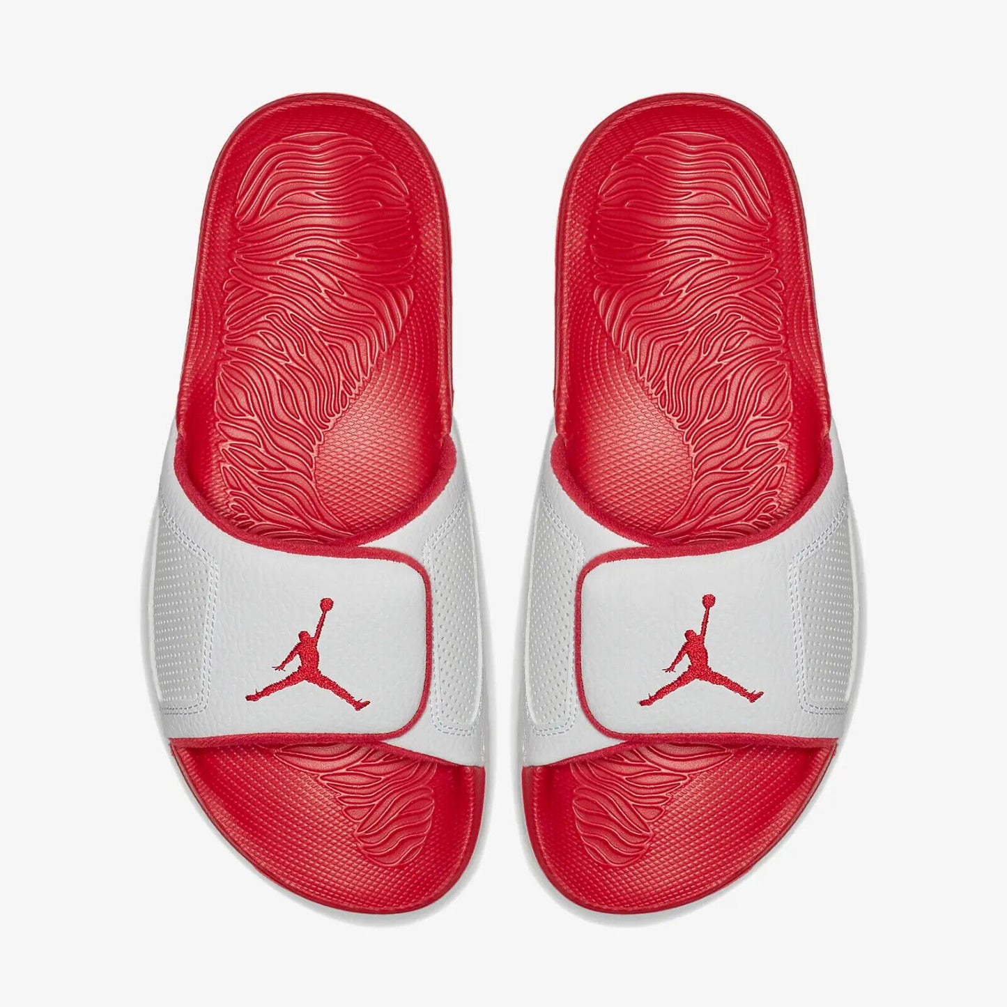 Jordan Hydro 3 Retro Cement Red Sliders White University Red