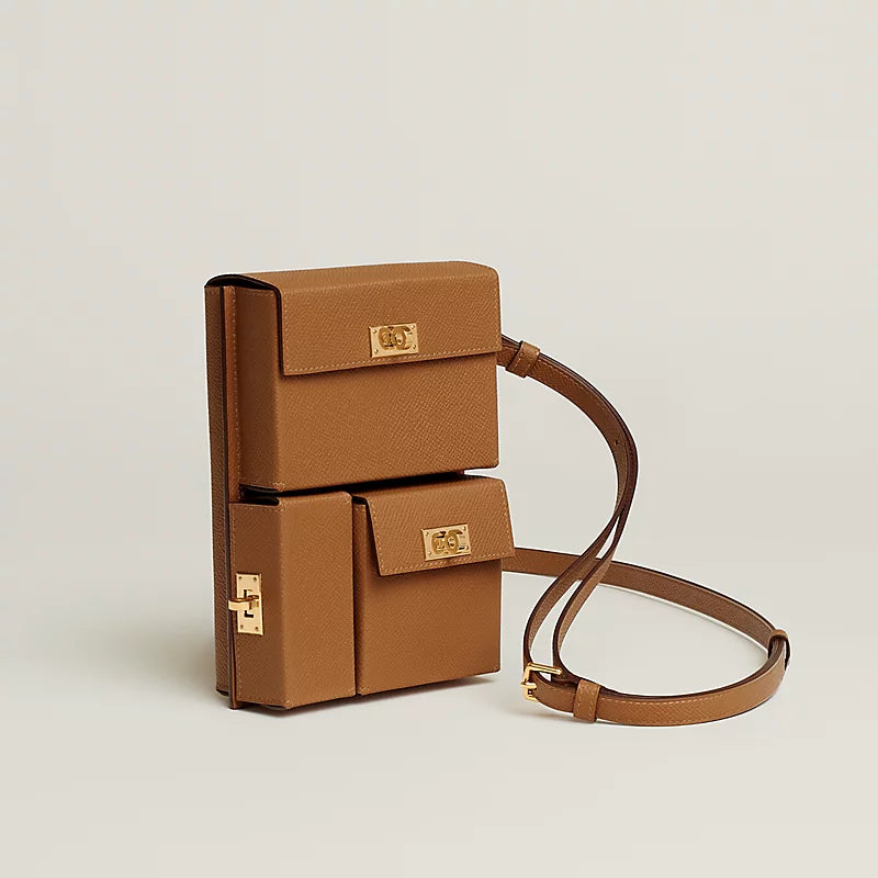 Hermès Pouch in Epsom Calfskin with Yellow Gold Hardware - Zeuskicks
